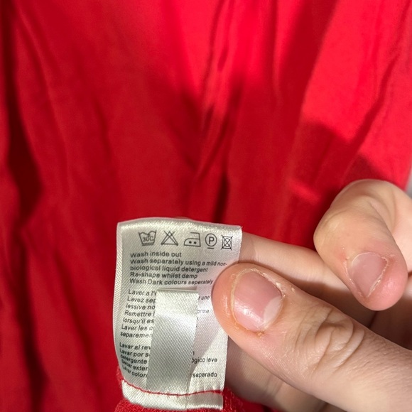 Seraphine Coral Belted Maternity Dress Woven Viscose Size 6 Short Sleeve - Picture 15 of 15